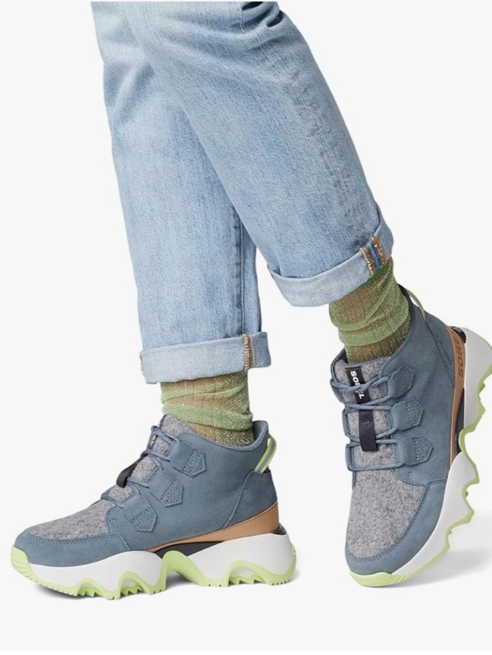 Sorel Womens Kinetic Impact Caribou Boots/Sneakers - Waterproof,Insulated, Suede - Picture 3 of 8
